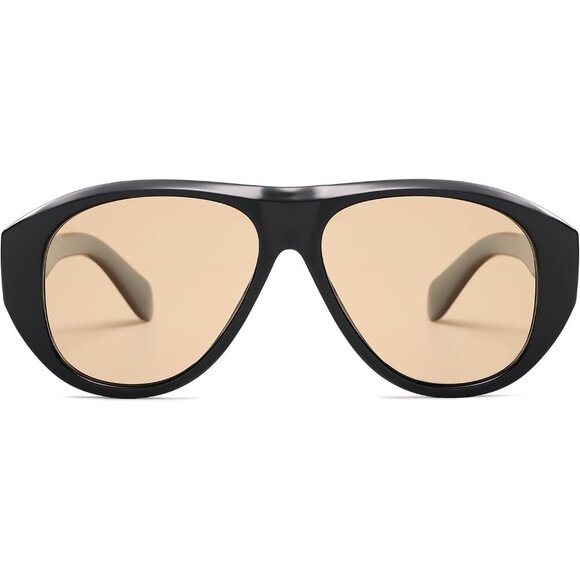 Retro Oversized Polarized Aviator Sunglasses UV Protection For Men Women